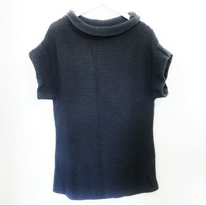 Grey Ann Taylor knitted mock turtle neck sweater